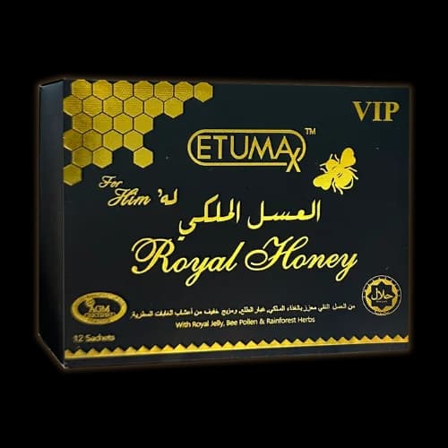 Etumax Royal Honey black-and-gold box